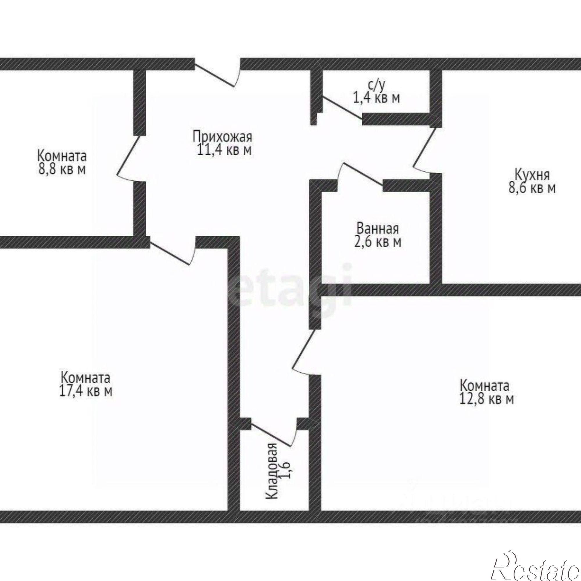 Купить квартиру за 6 600 000 рублей на ул Ярославского, 104Б