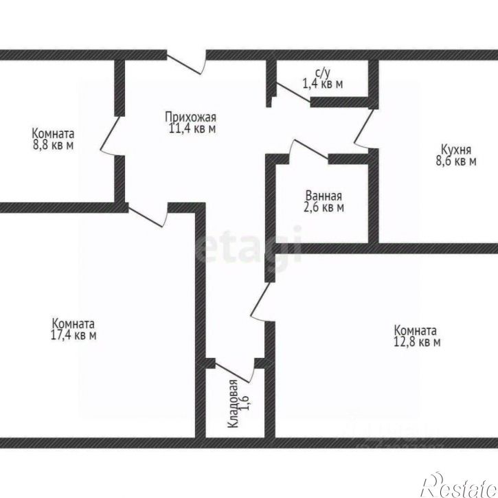 3-комн квартира ул Ярославского, 104Б,  д. 104Б