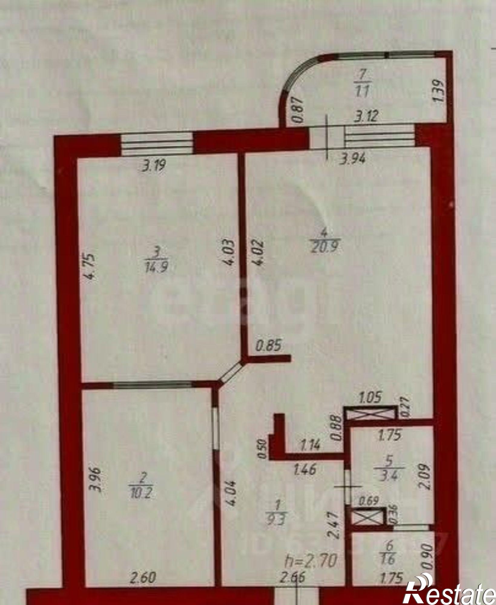 Купить квартиру за 7 600 000 рублей на ул Тараника, 12А