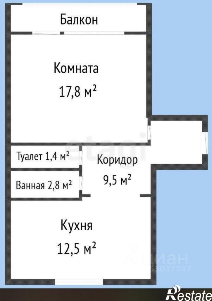 1-комн квартира ул Кириченко, 12,  д. 12
