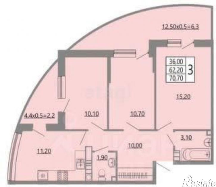 3-комн квартира Объездная улица, 18 к4,  д. 18 к4