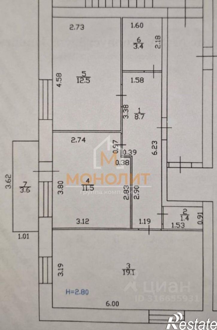 2-комн квартира Заводская улица, 48А,  д. 48А
