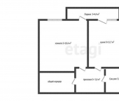 1-комн, 39кв м, этаж 3/4 ул Энгельса, 1/1 1