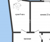 1-комн, 40кв м, этаж 2/4 улица Кучерявого, 50Б