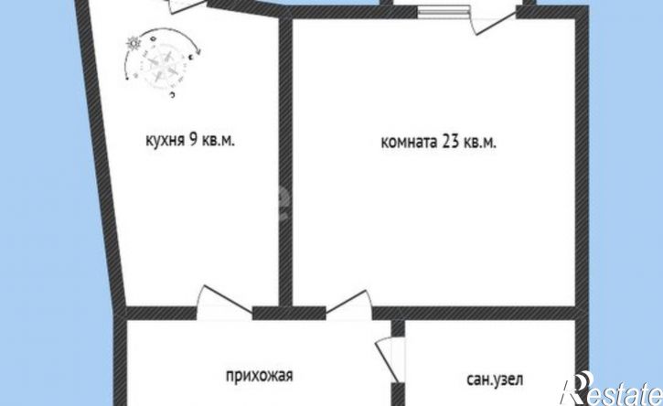 1-комн квартира улица Кучерявого, 50Б,  д. 50Б