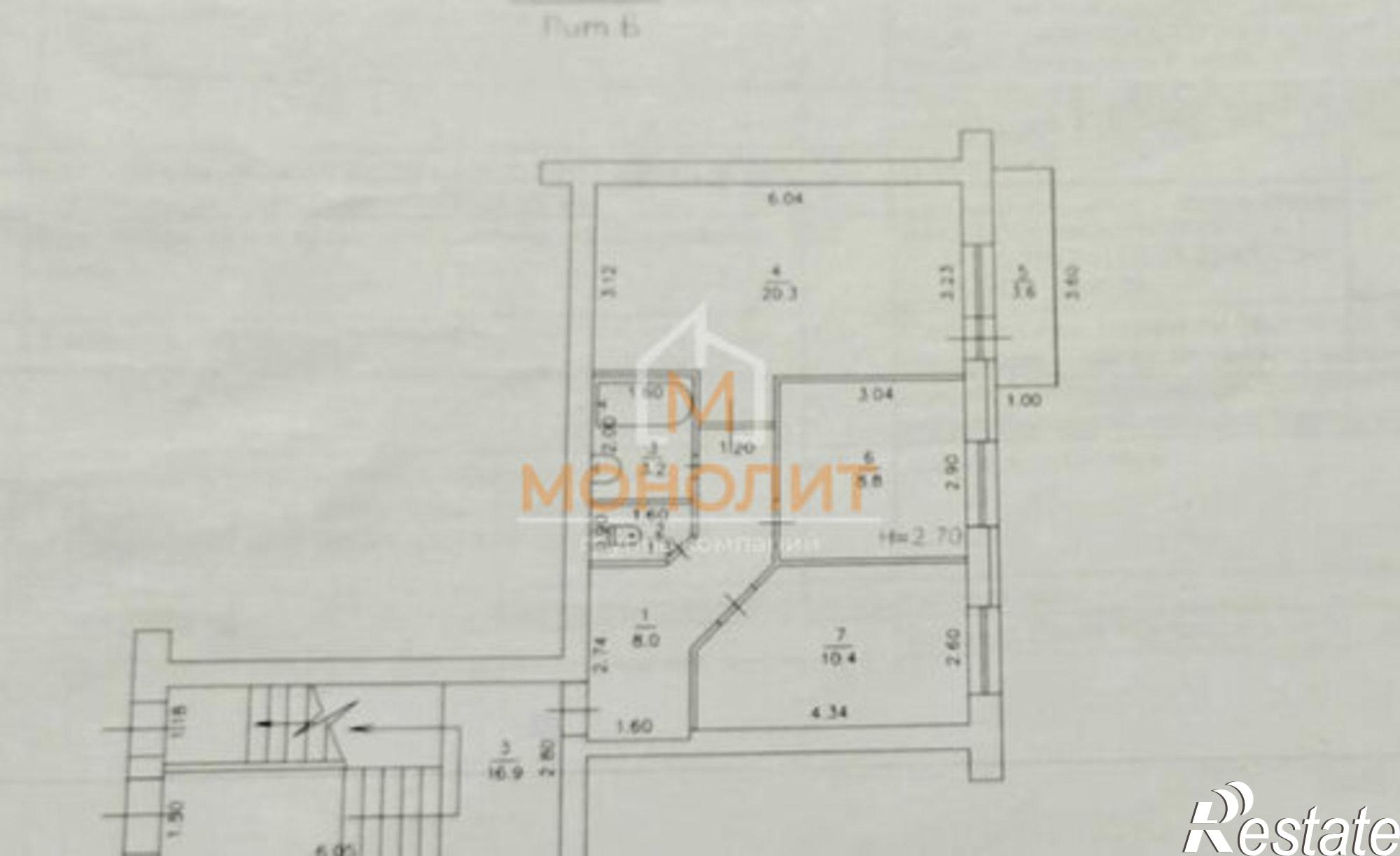Купить квартиру за 6 500 000 рублей на Заводская улица, 46/2