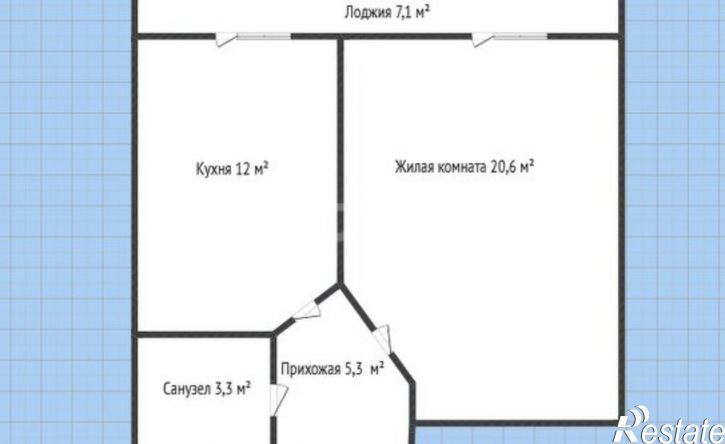 1-комн квартира улица Ярославского, 100Б,  д. 100Б