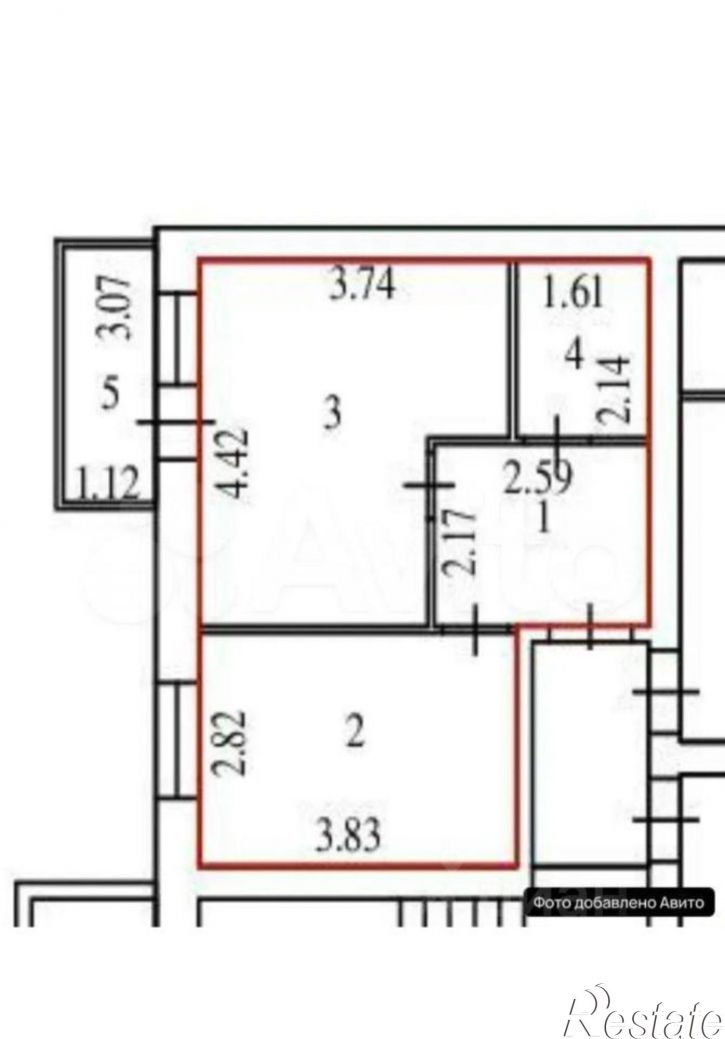 1-комн квартира улица Герцена, 64А к2,  д. 64А к2