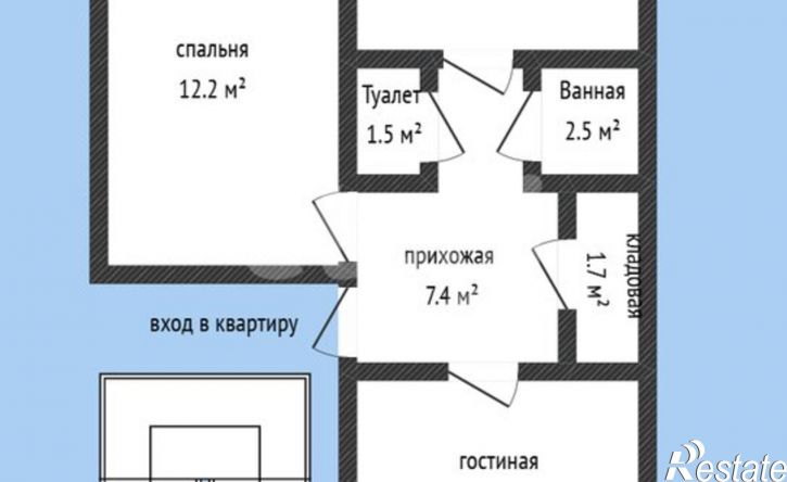 2-комн квартира Пролетарский пер, 24А,  д. 24А