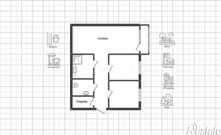 2-комн квартира ул Объездная, 2В,  д. 2В