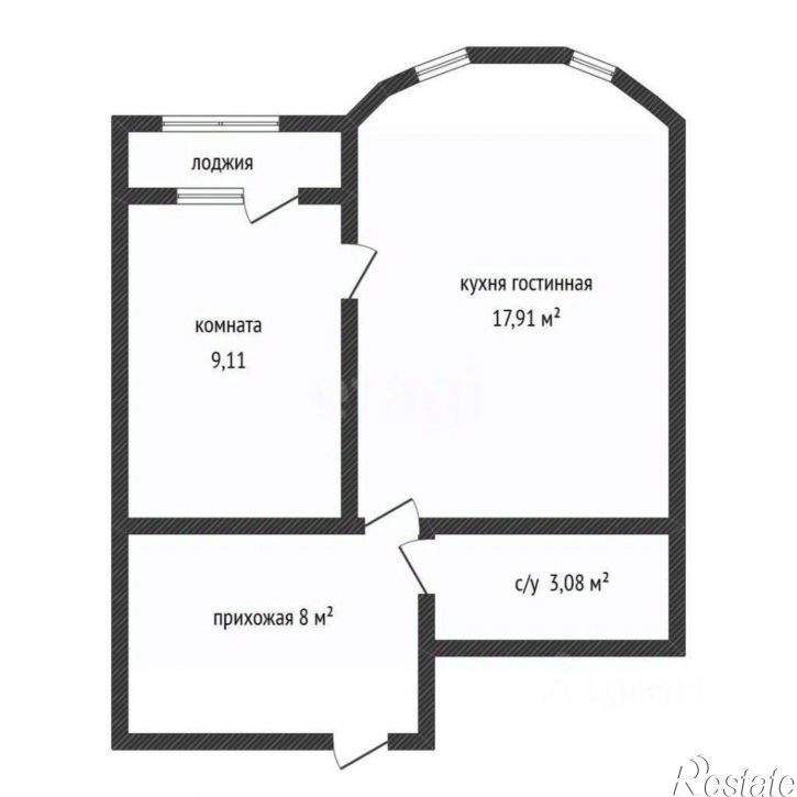 1-комн квартира ул Бабушкина, 36,  д. 36
