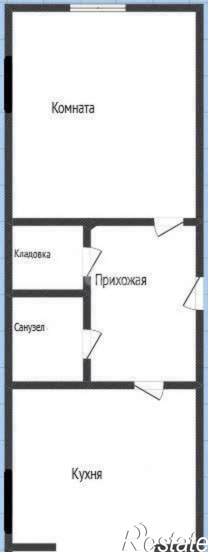 1-комн квартира ул Новонабережная, 2А,  д. 2А