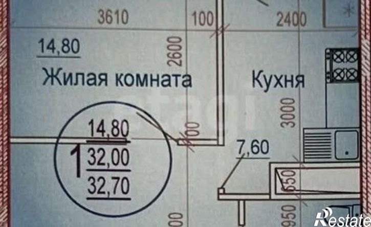 1-комн квартира ул Ярославского, 132Н,  д. 132Н