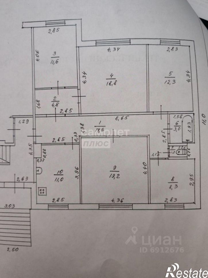 5-комн квартира пер Дубрава, 8,  д. 8