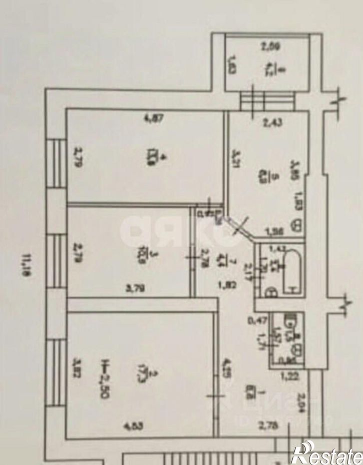 3-комн квартира ул Кириченко, 17,  д. 17