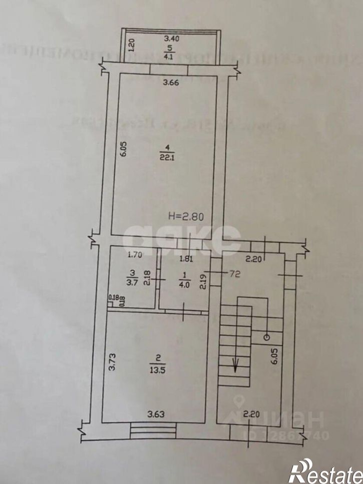 1-комн квартира ул Псекупская, 151В,  д. 151В