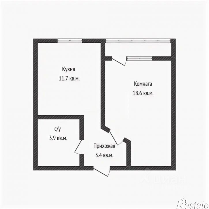 1-комн квартира ул Рябиновая, 2В,  д. 2В