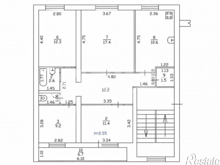 4-комн квартира Пролетарский пер, 18А,  д. 18А